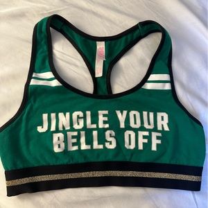PINK jingle your bells off sports bra